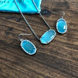 Kendra Scott necklace and matching earrings set